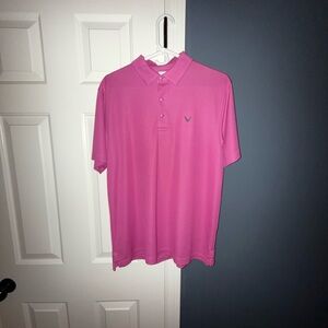 Callaway Men's Vibrant Pink Polo Shirt